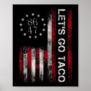 Affiche Allons-y Chemise Taco Drôle Allons-y Taco 3