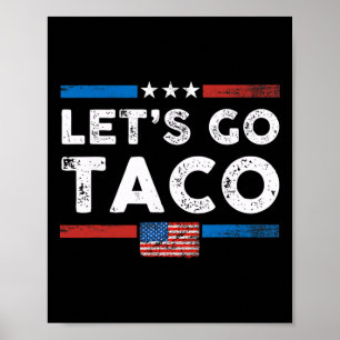 Affiche Allons-y Taco - Vintage 1