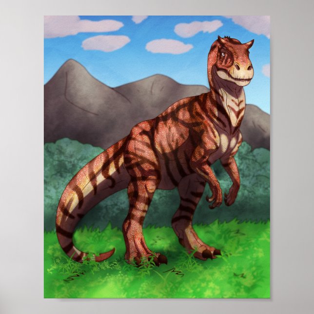 Affiche Allosaurus de Tigre (Devant)