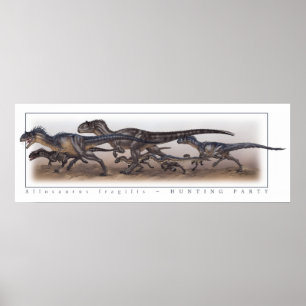 Affiche Allosaurus Hunter Party