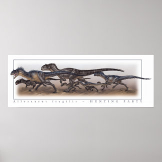 Affiche Allosaurus Hunter Party