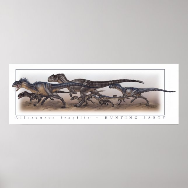 Affiche Allosaurus Hunter Party (Devant)