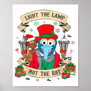 Affiche Allumez La Lampe Pas Le Rat Funny Noël Corresponda