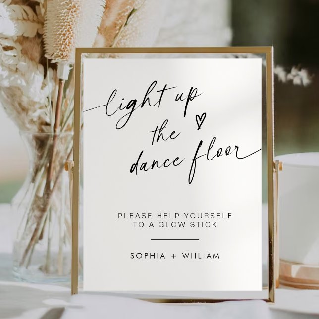 Affiche Allumez le plancher de danse | Signe de bâtonnet (Créateur téléchargé)