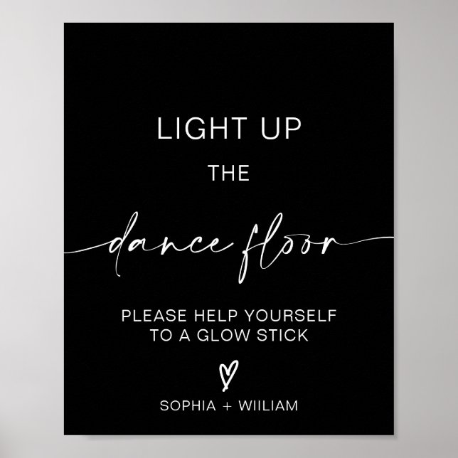 Affiche Allumez le plancher de danse | Signe de bâtonnet (Devant)