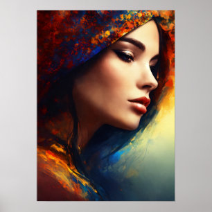 Affiche "Allure de gauche : Pose de charme d'une dame capt