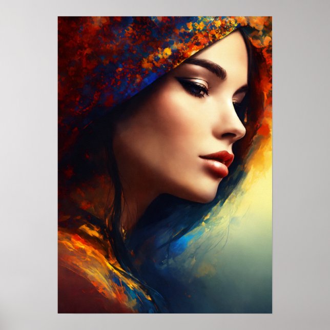 Affiche "Allure de gauche : Pose de charme d'une dame capt (Devant)