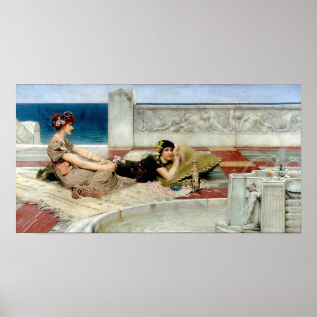 Affiche Alma-Tadema - Aime les Votaries (Devant)