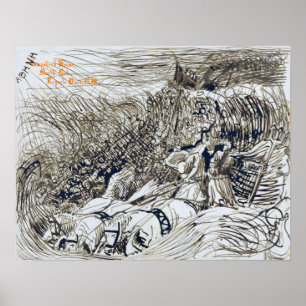 Affiche Alma-Tadema - Bord De Vapeur Et Neptune En Wa...