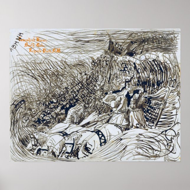 Affiche Alma-Tadema - Bord De Vapeur Et Neptune En Wa... (Devant)