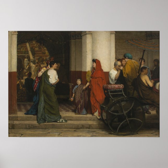 Affiche Alma-Tadema - Entrée Du Théâtre (Devant)