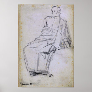 Affiche Alma-Tadema - Étude D'Un Da Pyrrhique Figure Assis