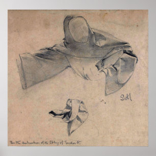 Affiche Alma-Tadema - Études Sur Les Vêtements D'Une Fleei