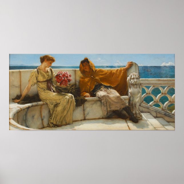 Affiche Alma-Tadema - Je t'aime tu m'aimes (Devant)