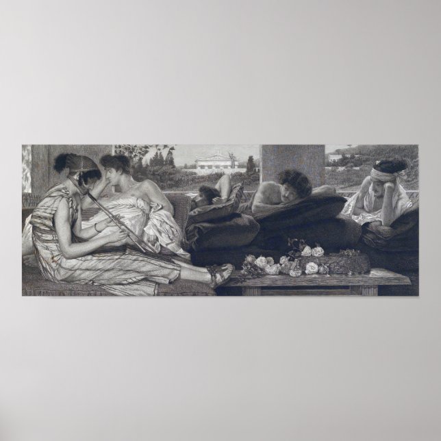 Affiche Alma-Tadema - La Siesta 1881 (Devant)