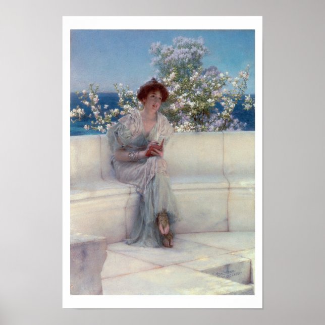Affiche Alma-Tadema | L'année est au printemps (Devant)