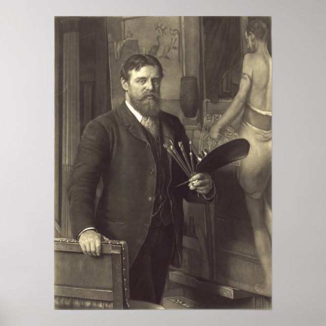 Affiche Alma-Tadema - L'Artiste Dans Son Studio (Devant)