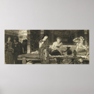 Affiche Alma-Tadema - Le Premier Cours, Le Dîner 1881