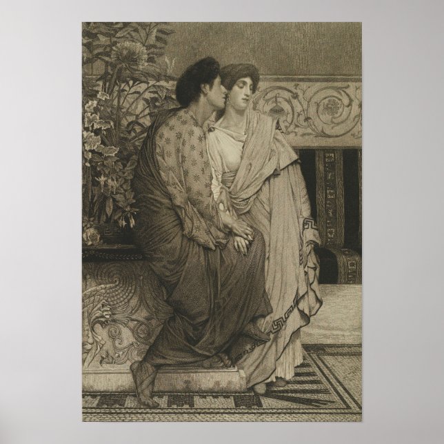 Affiche Alma-Tadema - Le Premier Whisper D'Amour 1876 (Devant)