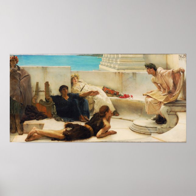 Affiche Alma-Tadema - Lecture De Homer (Devant)