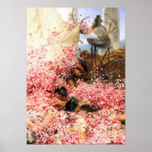 Affiche Alma-Tadema - Les roses de l'héliogabale (Devant)