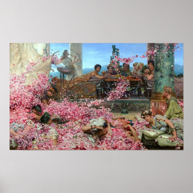 Affiche Alma-Tadema - Les Roses De L'Héliogabale (Devant)