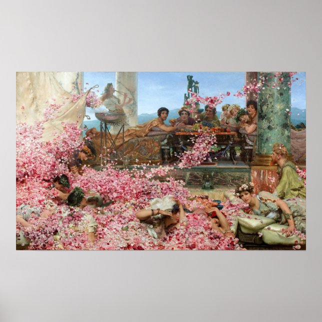 Affiche Alma-Tadema - Les Roses De L'Héliogabale (Devant)