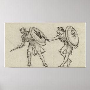 Affiche Alma-Tadema - Lutter Contre Le Vieux Et Jeune Gymn