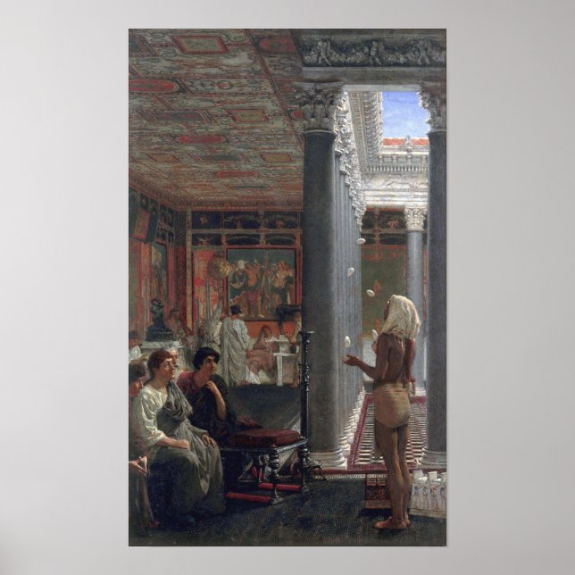Affiche Alma-Tadema - Un Jongleur (Devant)