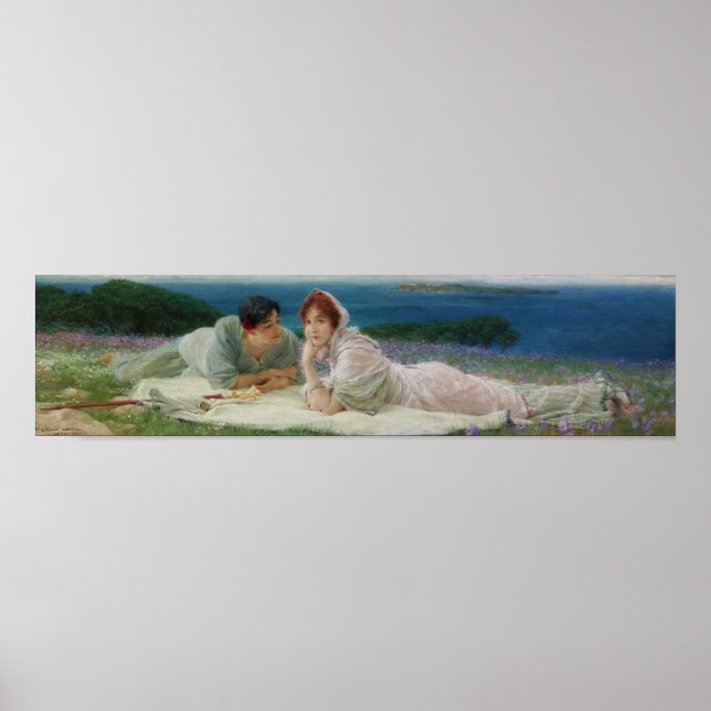 Affiche Alma-Tadema - Un Monde Qui Leur Est Propre (Devant)