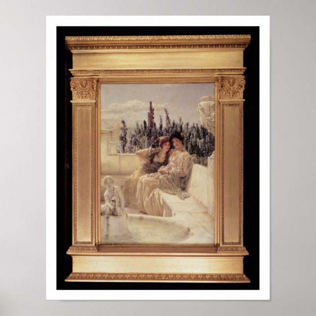 Affiche Alma-Tadema | Whispering Noon, 1896 (Devant)