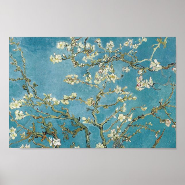 Affiche Almond Blossom par Vincent van Gogh (Devant)