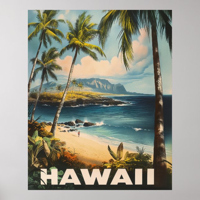 Affiche Aloha Attend : Une Hawaii Vintage (Devant)