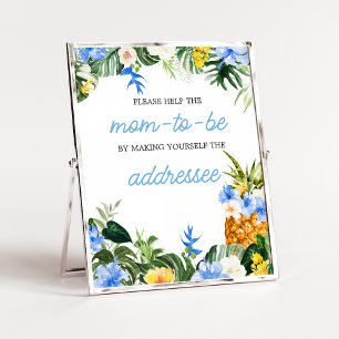 Affiche Aloha Baby Shower avec enveloppe Signalétique de l