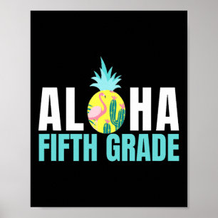 Affiche Aloha Cinquième Année Retour À L'École Enseignants