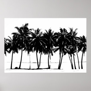 Affiche Aloha Hawaï Palmiers Tropiques Voyage