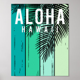 Affiche Aloha hawaii