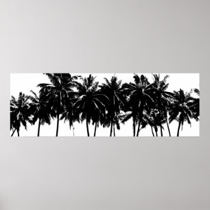 Affiche Aloha Hawaii Palm Trees Tropiques Voyage