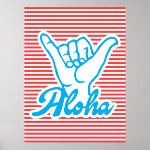 Affiche Aloha, Main de Shaka