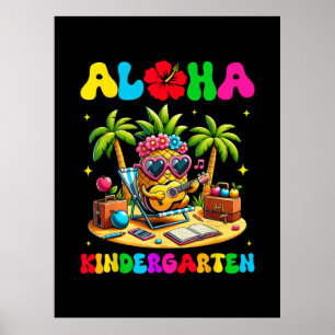 Affiche Aloha Maternelle Ananas Hawaï Retour à l'école