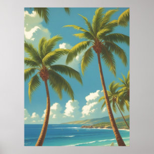 Affiche Aloha Voyage Hawaïen De Style vintage De Hawaii