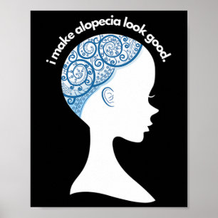 Affiche Alopecia Areata Cadeau - Sensibilisation à la pert