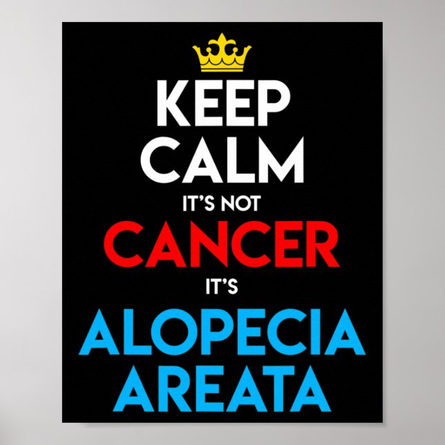 Affiche Alopecia Areata Sensibilisation Perte de cheveux t (Devant)