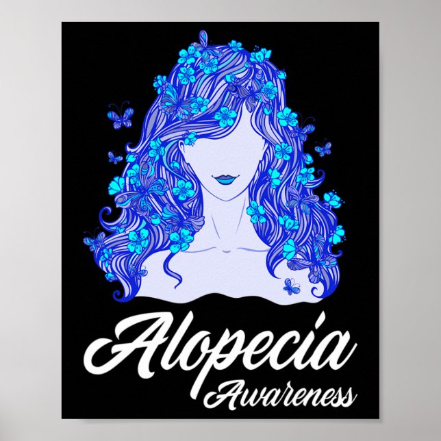 Affiche Alopecia Guerrier Perte de cheveux Guerrier Alopec (Devant)