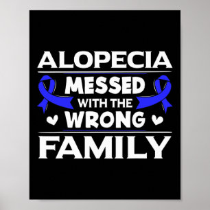 Affiche Alopecia Messed Avec La Mauvaise Famille Perte De