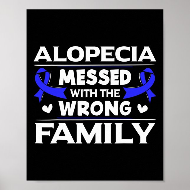 Affiche Alopecia Messed Avec La Mauvaise Famille Perte De  (Devant)