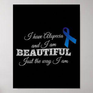 Affiche Alopecia Sensibilisation Je suis belle Juste la ma