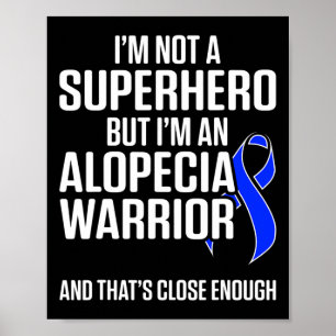 Affiche Alopecia Sensibilisation Perte de cheveux Guerrier