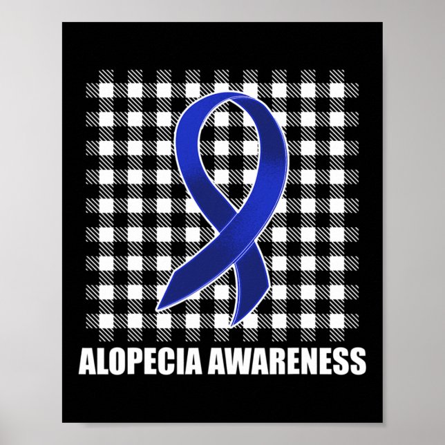 Affiche Alopecia Sensibilisation Perte de cheveux Guerrier (Devant)