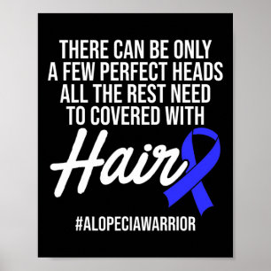 Affiche Alopecia Sensibilisation Perte de cheveux Guerrier